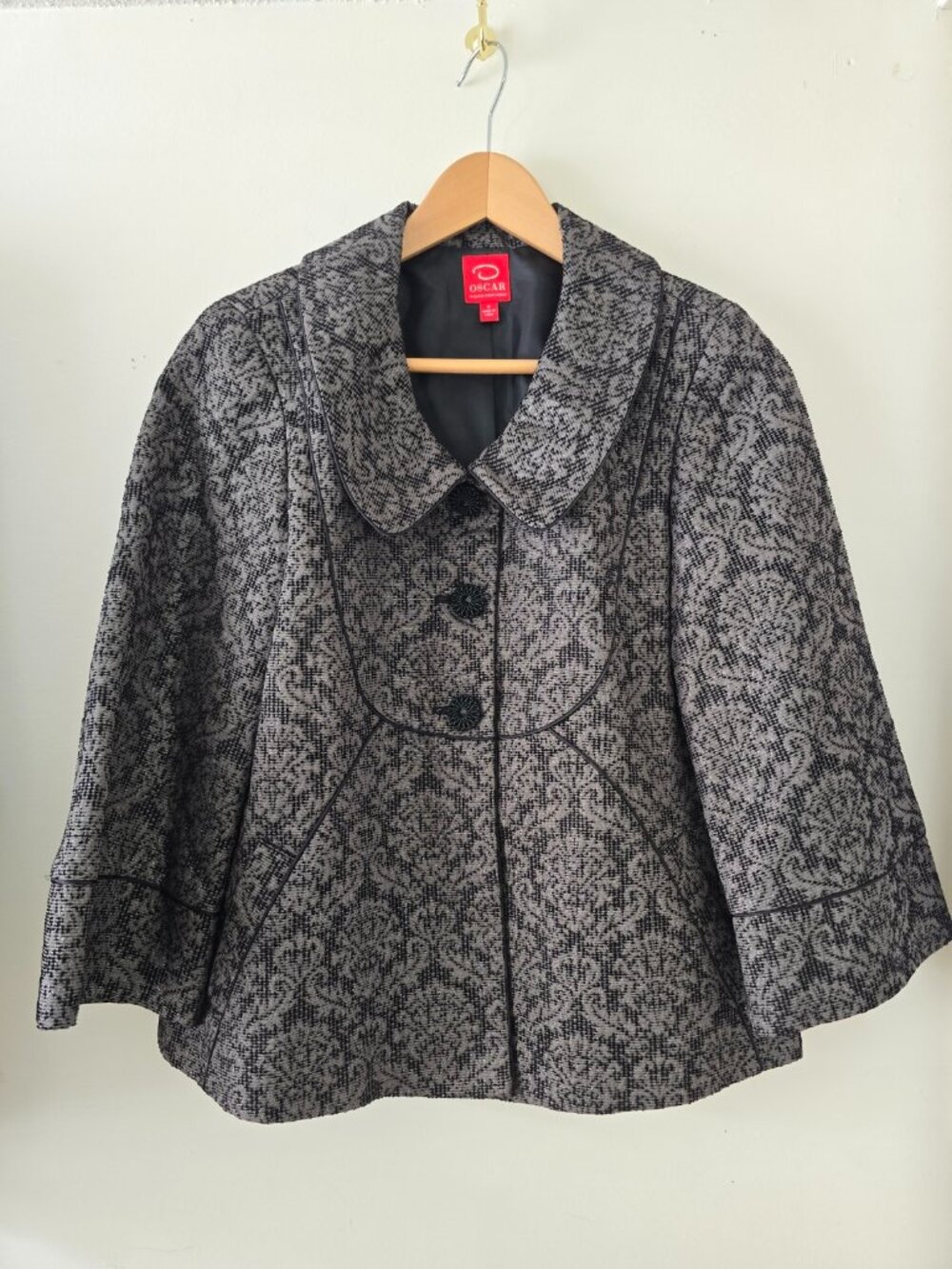 "Oscar" Grey Sparkly Jacket - Size 8